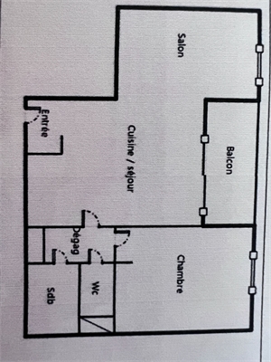 appartement à la location -   33700  MERIGNAC, surface 46,8 m2 location appartement - APR741791